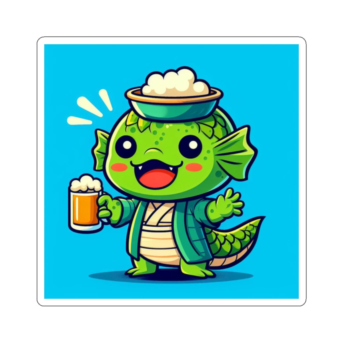 Kappa with Beer Sticker