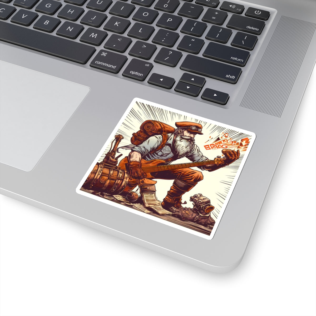 Dwarven Guitarist Sticker